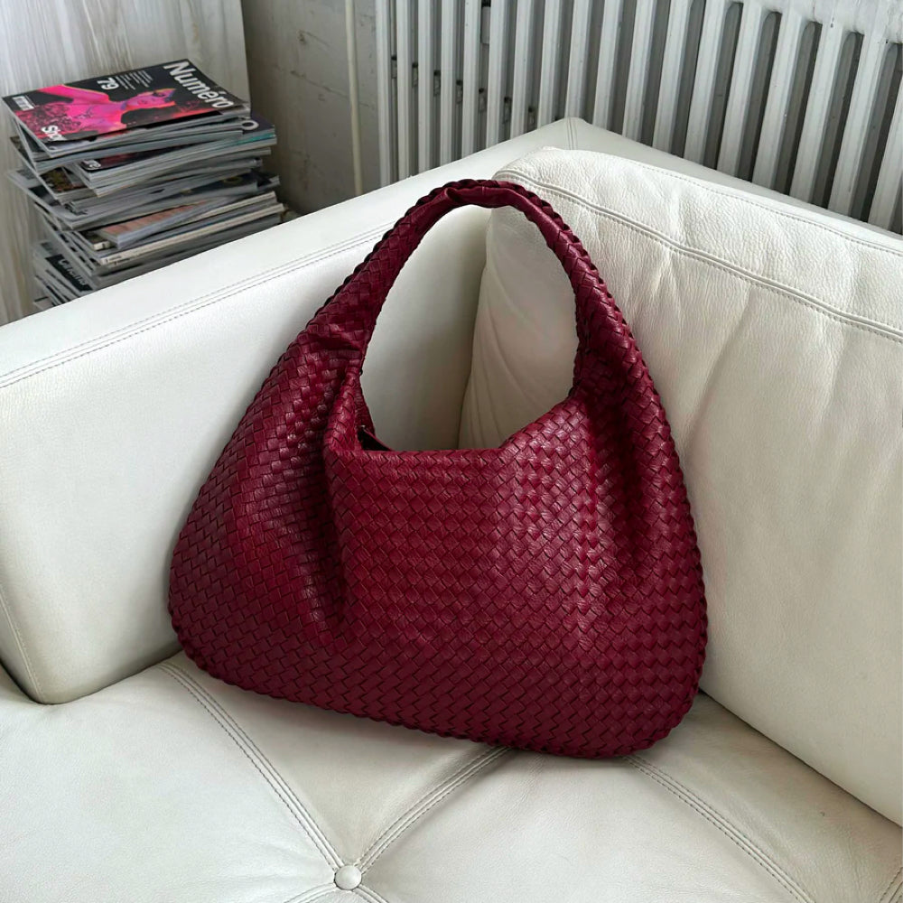 BOLSO CAPRI  SHOPPER TEJIDO EN POLIPIEL PARA HOMBRO O MANO