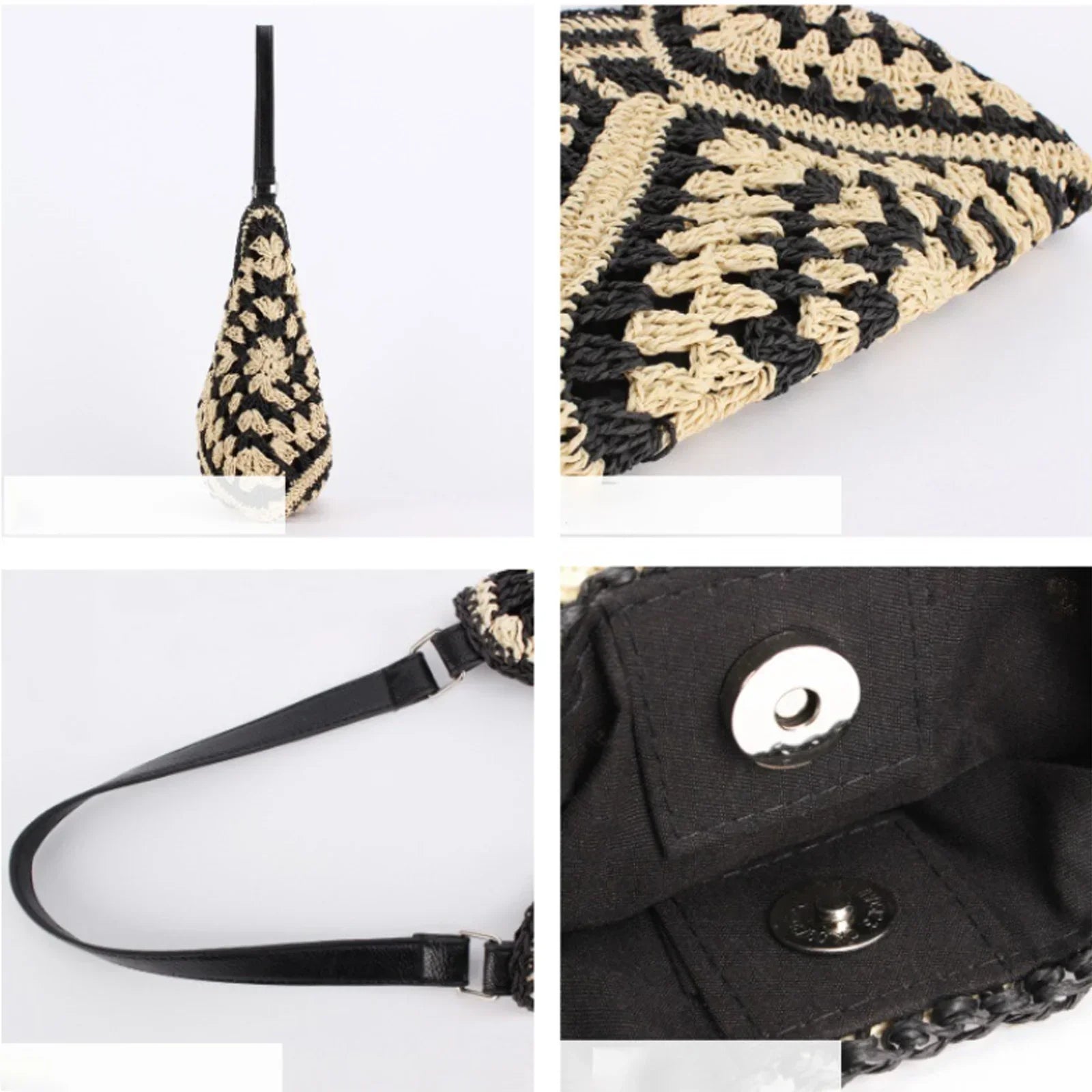BOLSO ISLA – DE PAJA GRANDE DE HOMBRO TIPO HOBO