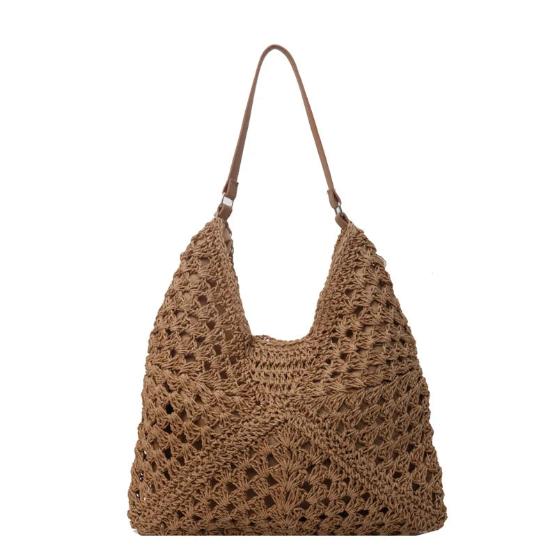 BOLSO ISLA – DE PAJA GRANDE DE HOMBRO TIPO HOBO