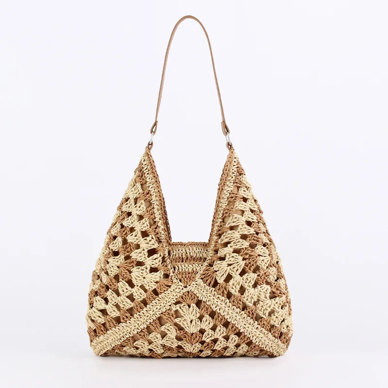 BOLSO ISLA – DE PAJA GRANDE DE HOMBRO TIPO HOBO