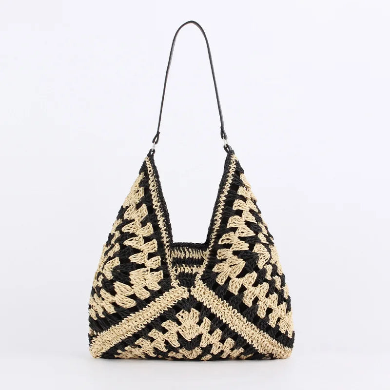 BOLSO ISLA – DE PAJA GRANDE DE HOMBRO TIPO HOBO