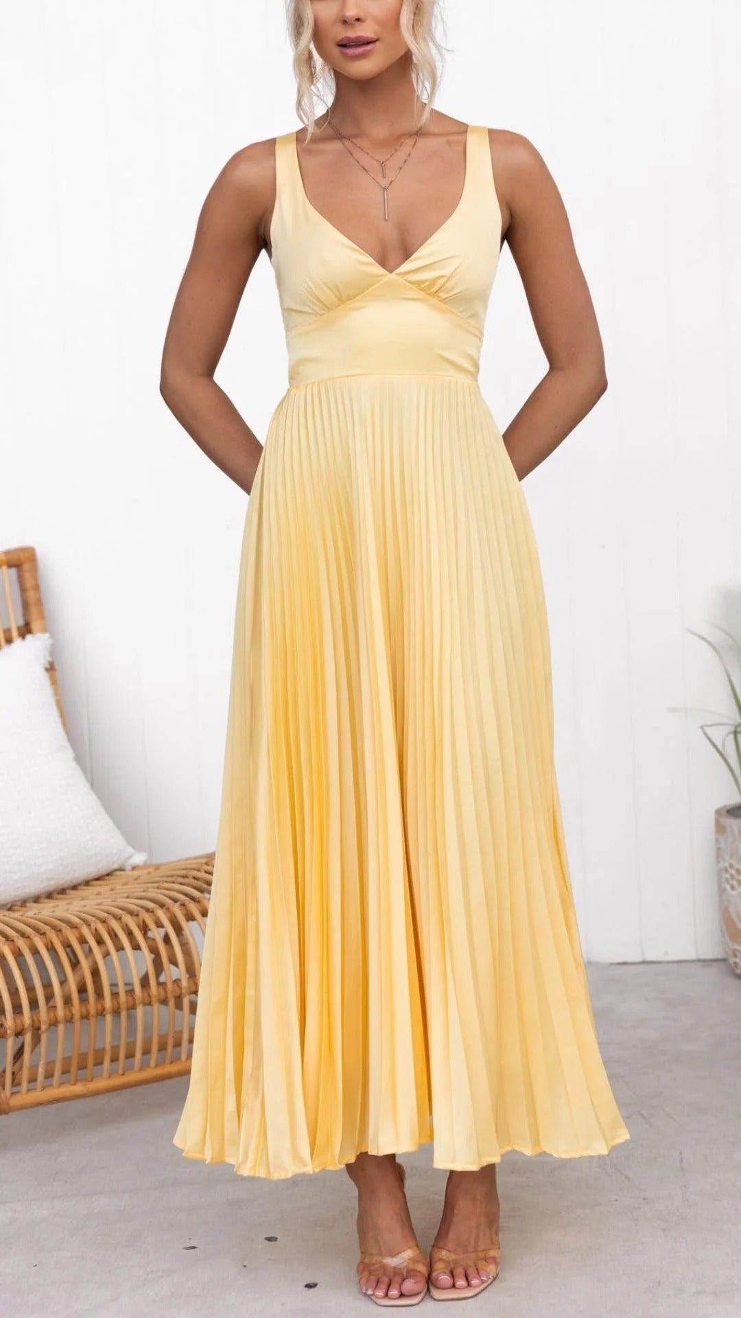 VESTIDO PLISADO ABY