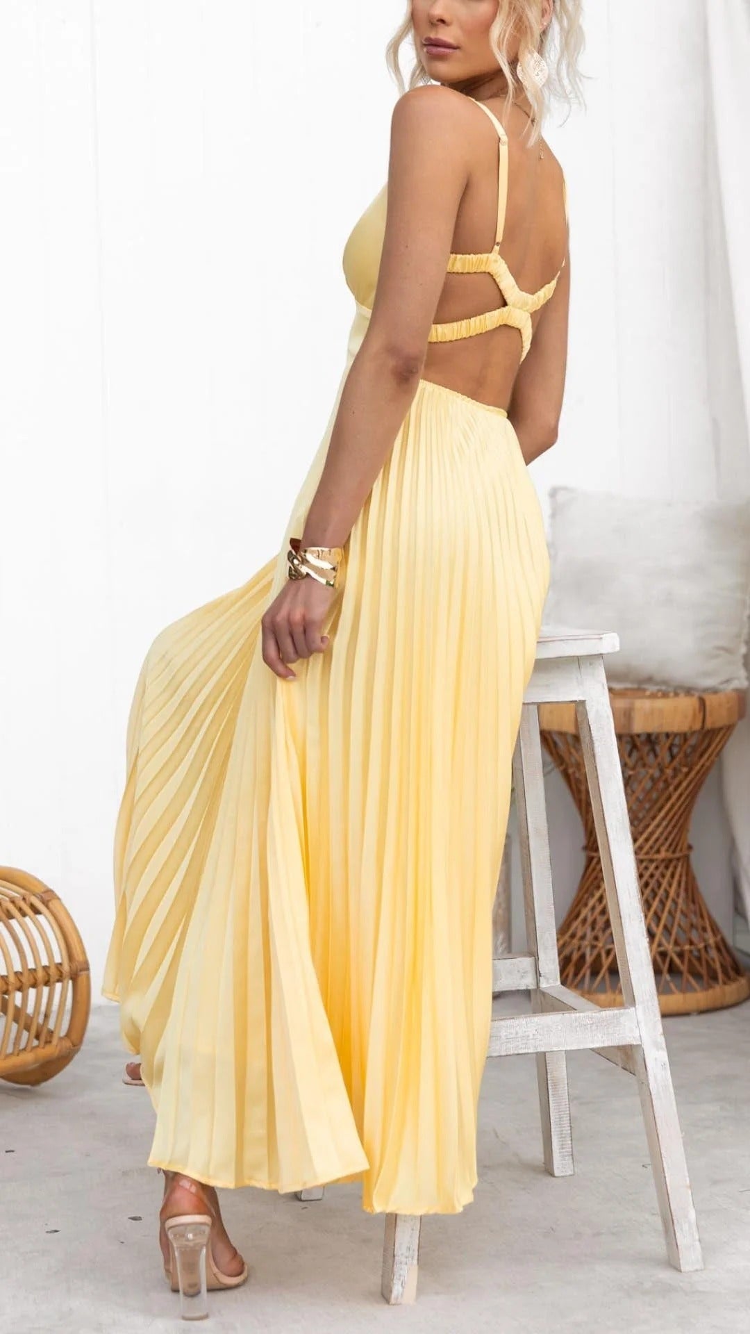 VESTIDO PLISADO ABY