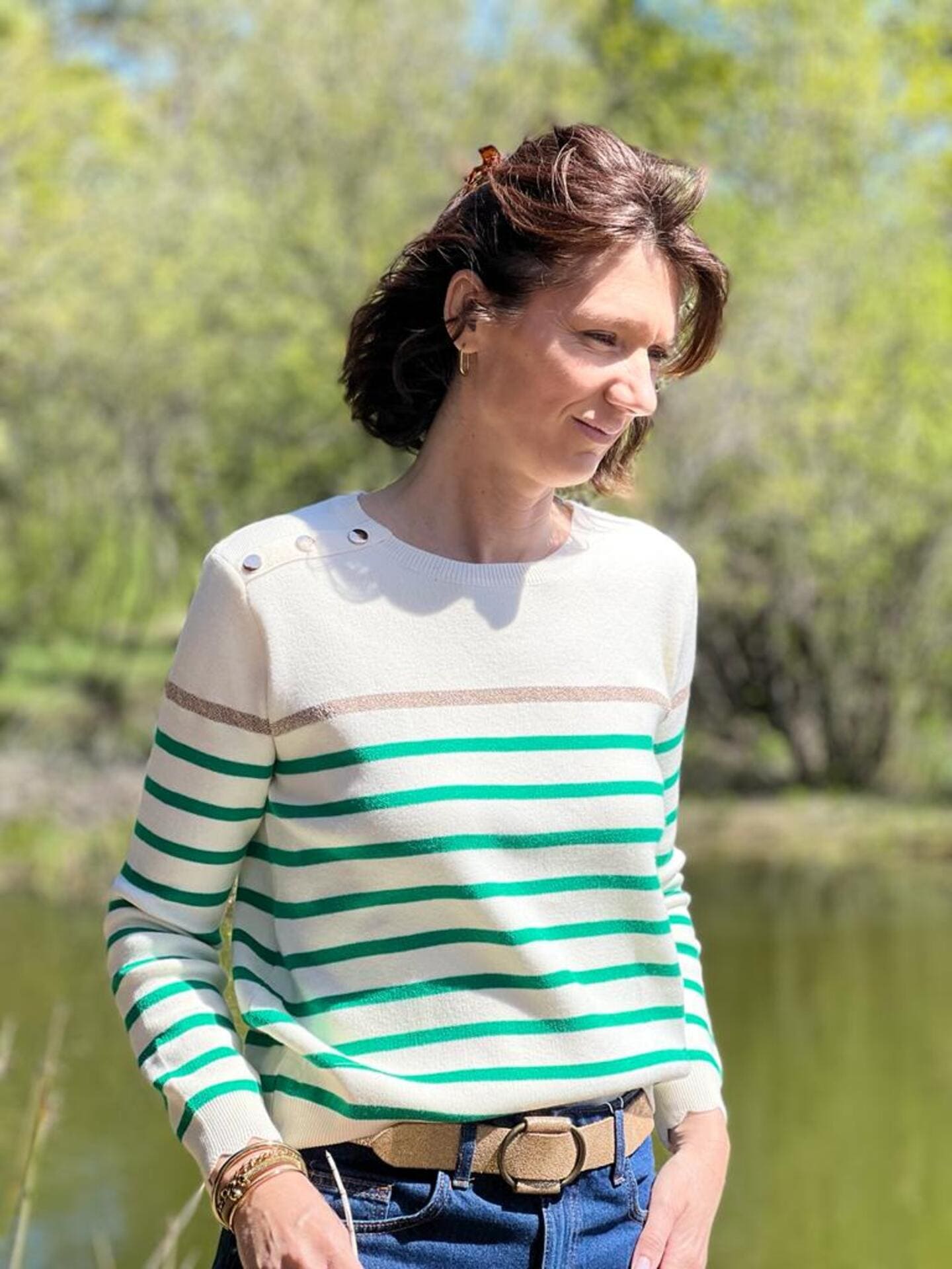 LINETTE – SUÉTER MARINERO DE PUNTO FINO