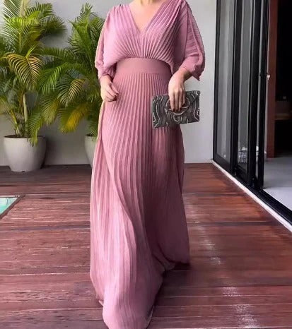AMAYA VESTIDO CLÁSICO PLISADO