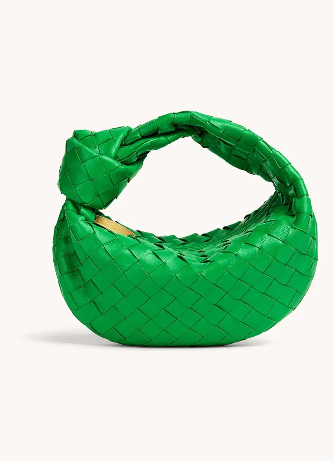 BOLSO CAMILA – PEQUEÑO TEJIDO CON CIERRE DE CREMALLERA Y NUDO DE MANO