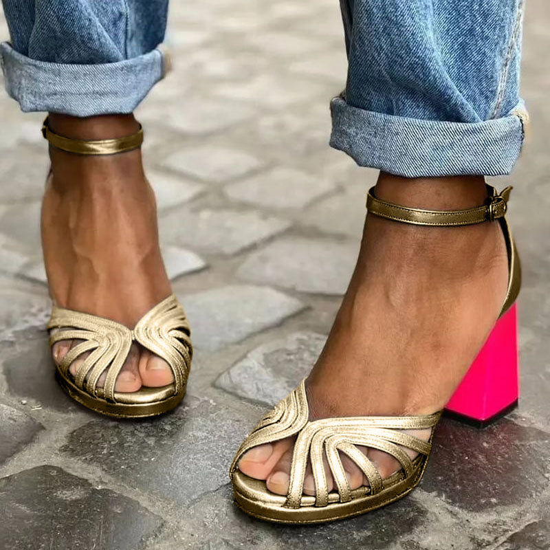 SOISE™ | SANDALIAS CLÁSICAS CON CORREA AL TOBILLO Y PUNTA ABIERTA