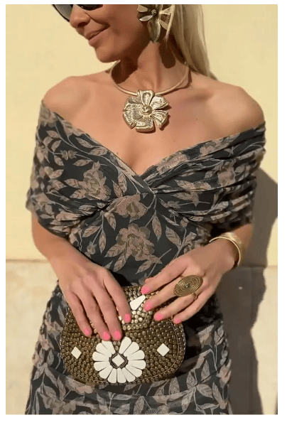 Serena™ | Vestido Largo Floral Palabra de Honor