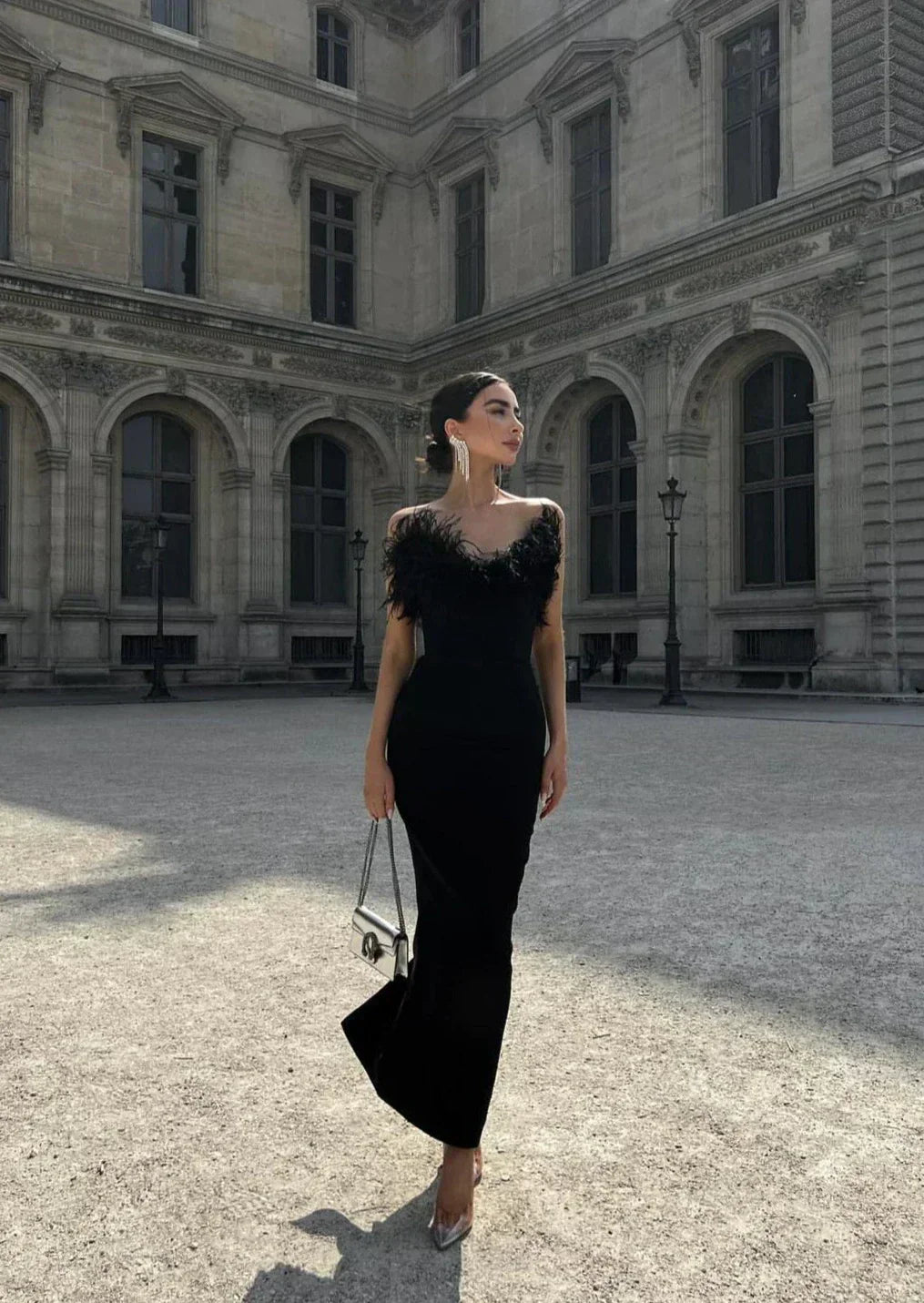 Anastasia | Vestido de Plumas Lujo