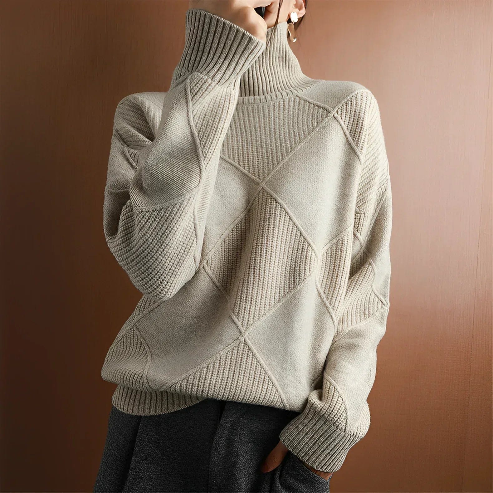 Marie Cashmere - Maglia con scollo rotondo