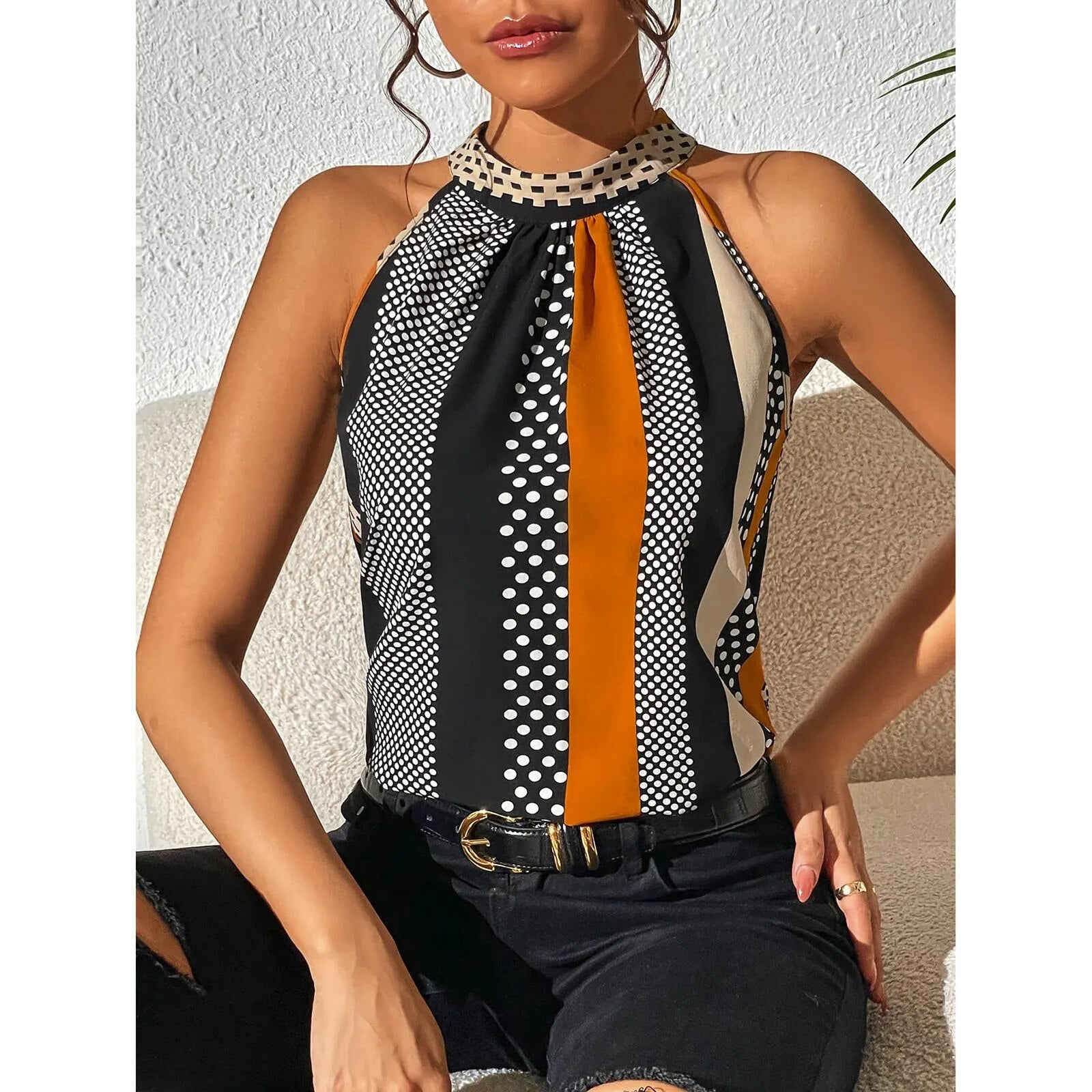 Clementina | Top donna | Nero