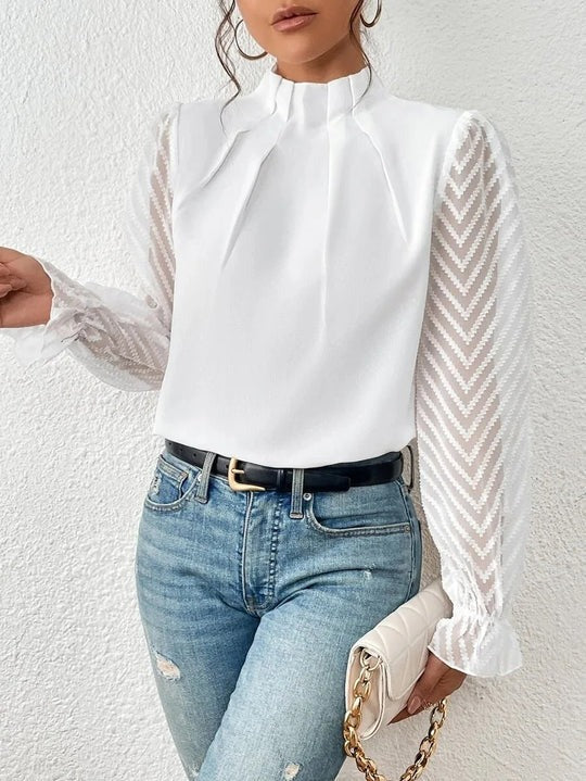 Elegante top a maniche lunghe da donna | Ideale per le giornate di relax
