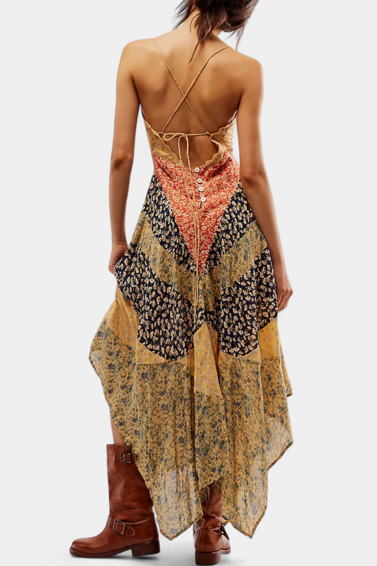 Francine Vestido Maxi En Las Flores