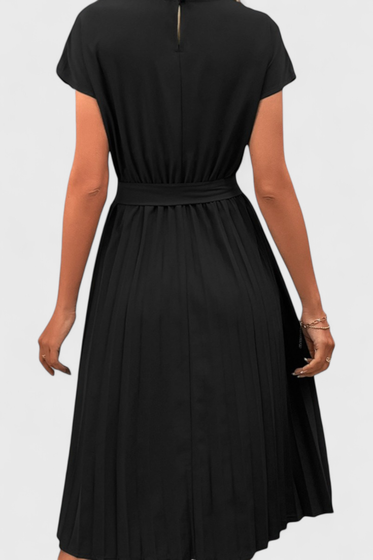 Luxie Vestido Midi Elegante de Tejido Ligero y Corte Fluido