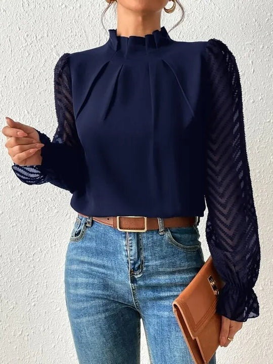 Elegante top a maniche lunghe da donna | Ideale per le giornate di relax