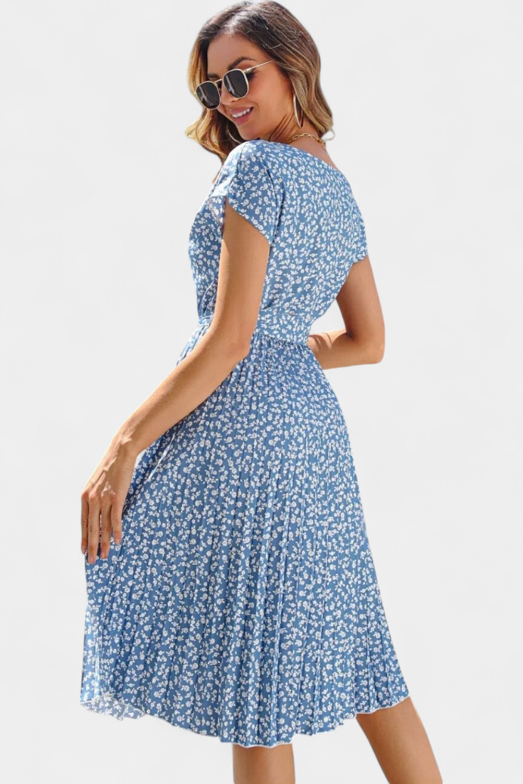 Galilea Vestido Midi Floral de Inspiración Campestre