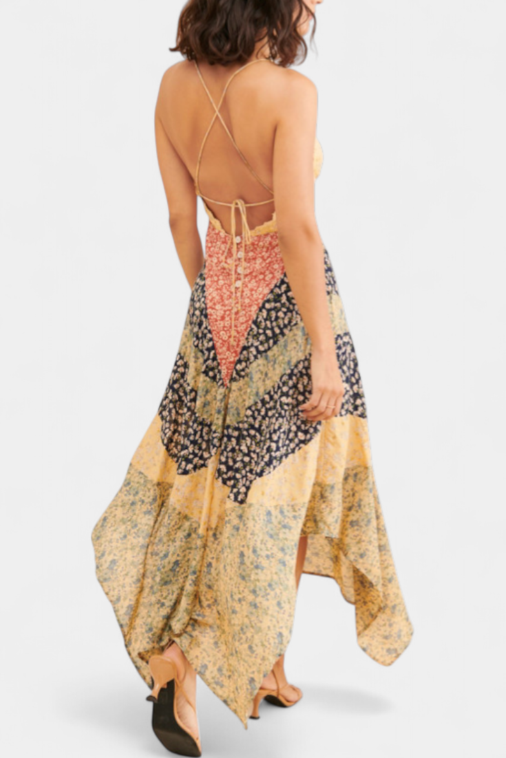 Francine Vestido Maxi En Las Flores