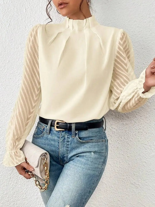 Elegante top a maniche lunghe da donna | Ideale per le giornate di relax