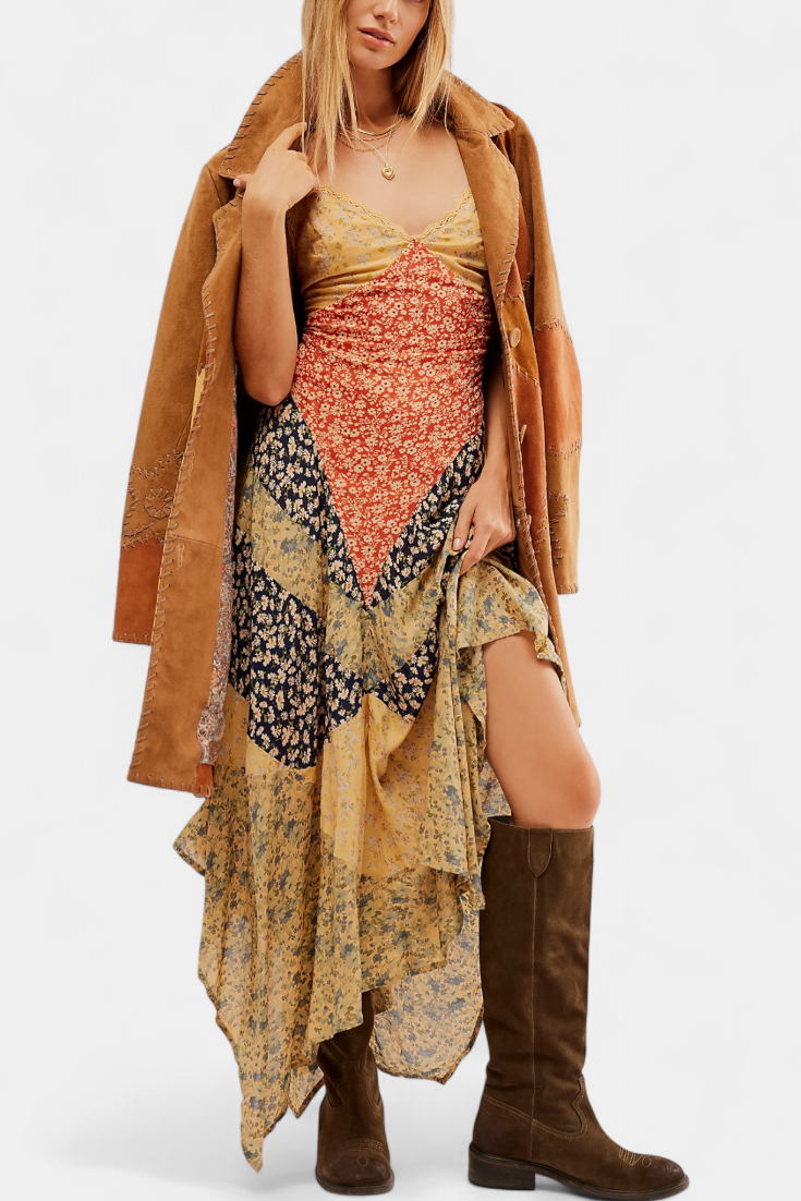 Francine Vestido Maxi En Las Flores