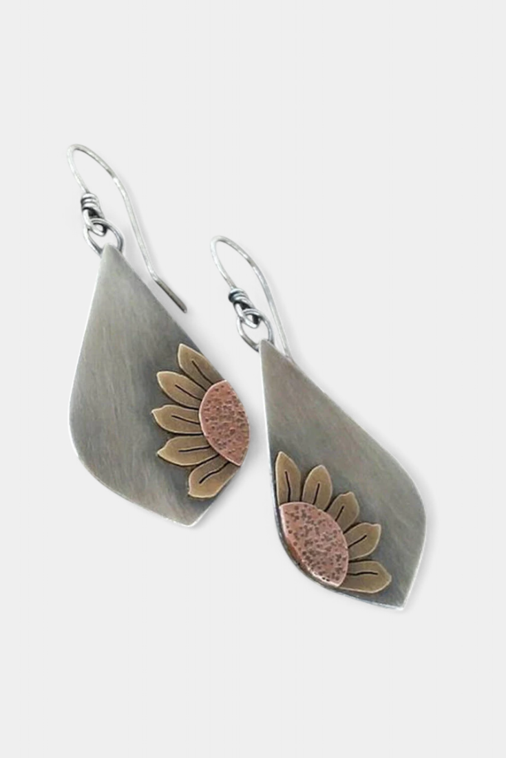 Pendientes Boho Girasol Vintage