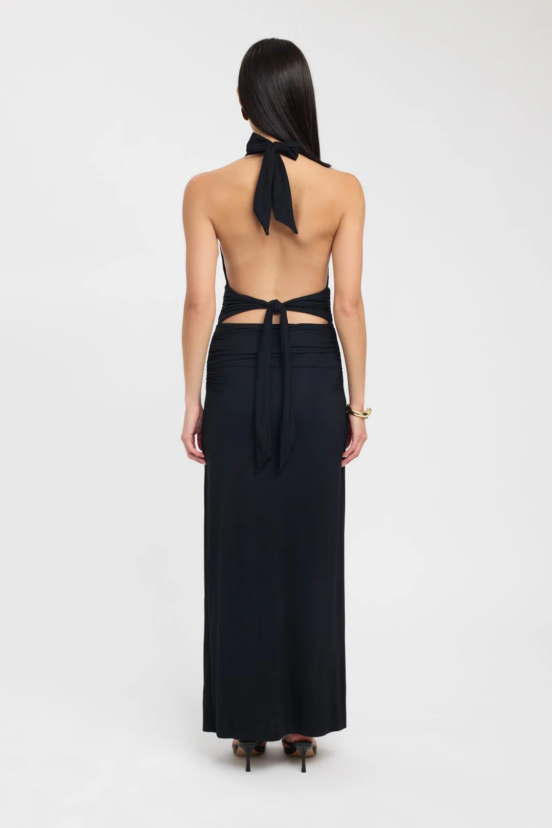 Sariah™ | Vestido maxi halter elegante