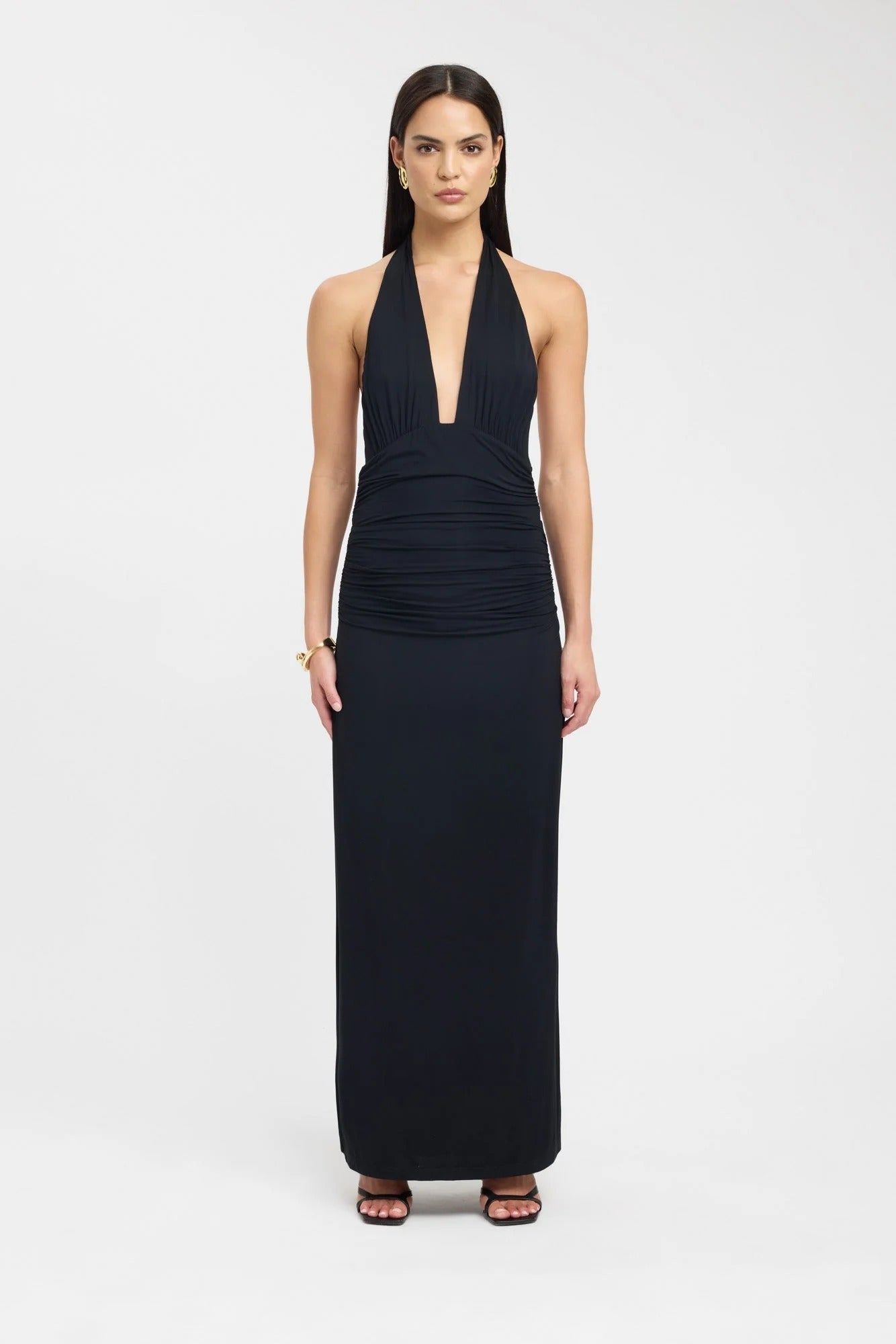 Sariah™ | Vestido maxi halter elegante