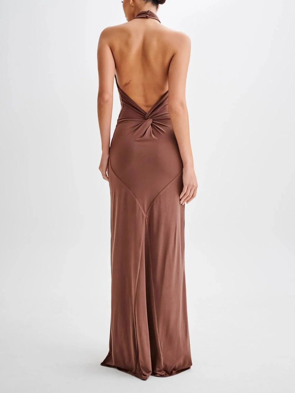 VESTIDO HALTER SATINADO JUDITH