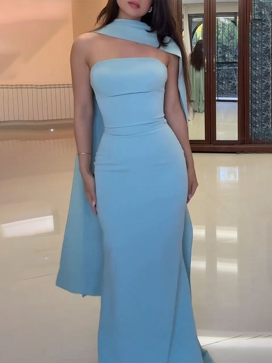 VESTIDO DE NOCHE MIDNIGHT GRACE CON HOMBROS DESCUBIERTOS