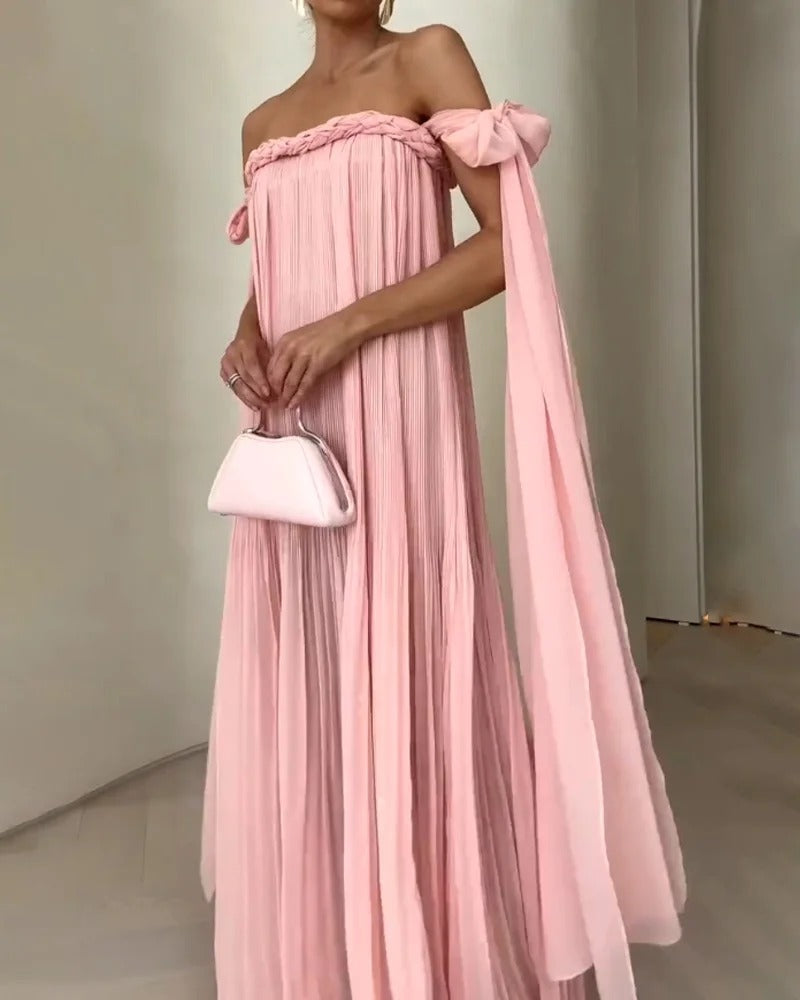 VESTIDO LÉANA  HOMBROS DESCUBIERTOS