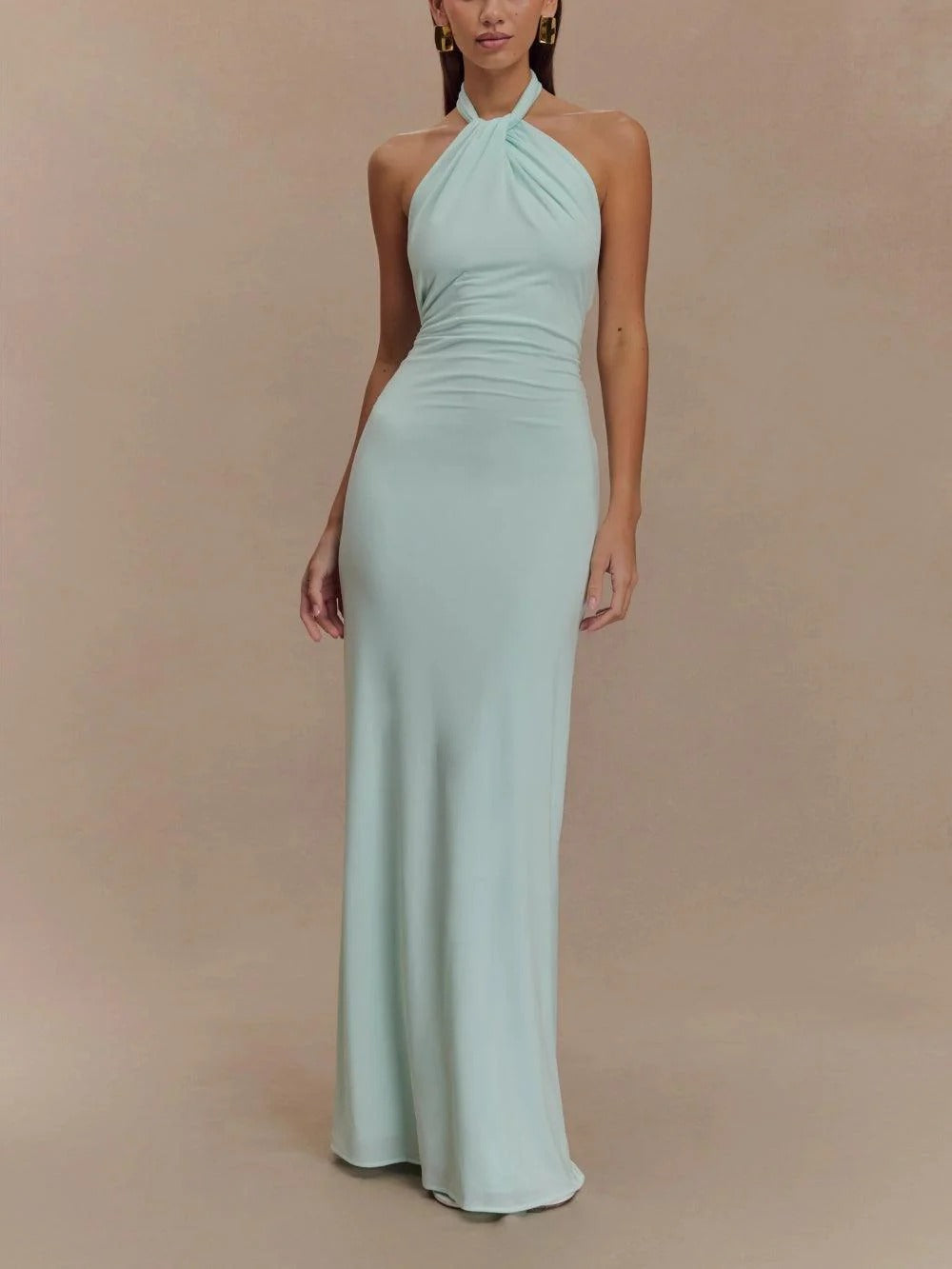 VESTIDO HALTER SATINADO JUDITH