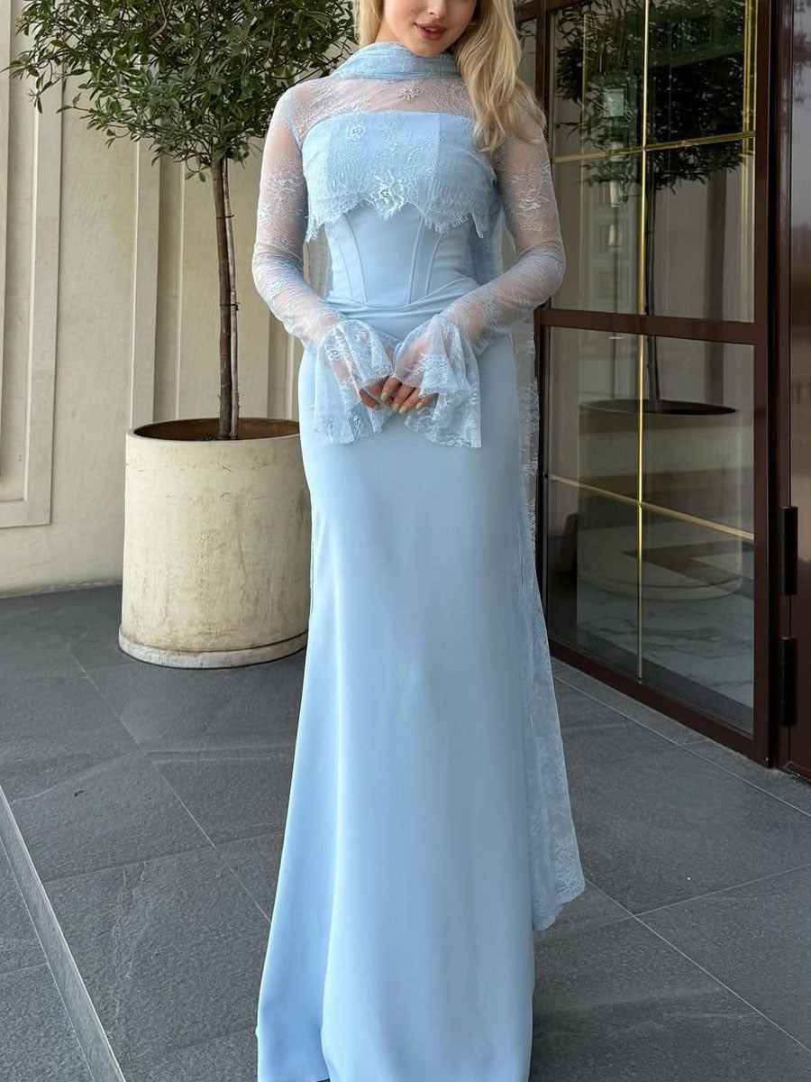 VESTIDO AJUSTADO DE ENCAJE LUNA ELEGANTE