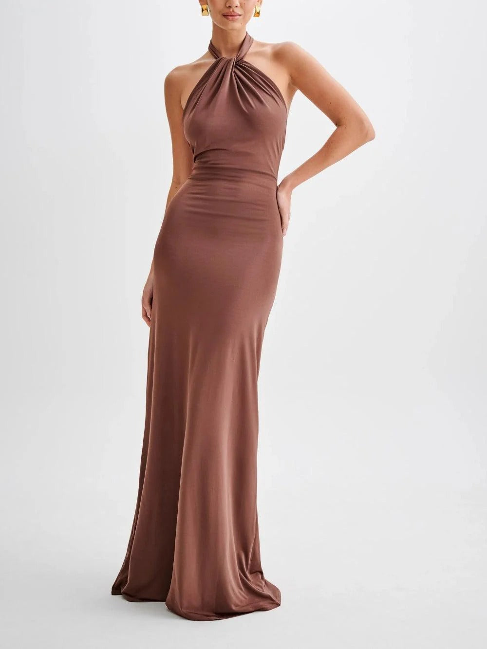 VESTIDO HALTER SATINADO JUDITH