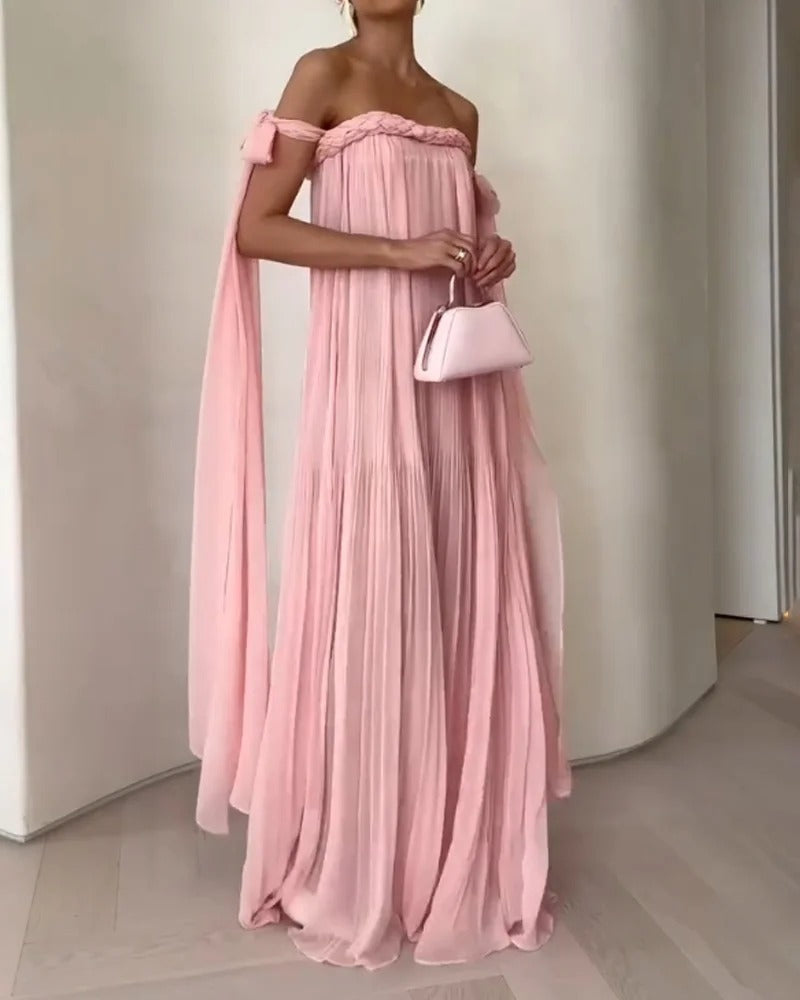 VESTIDO LÉANA  HOMBROS DESCUBIERTOS