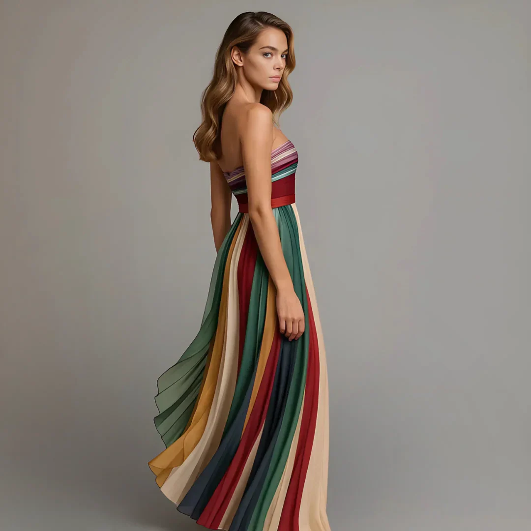 VESTIDO AURORA ELEGANTE FLUIDO