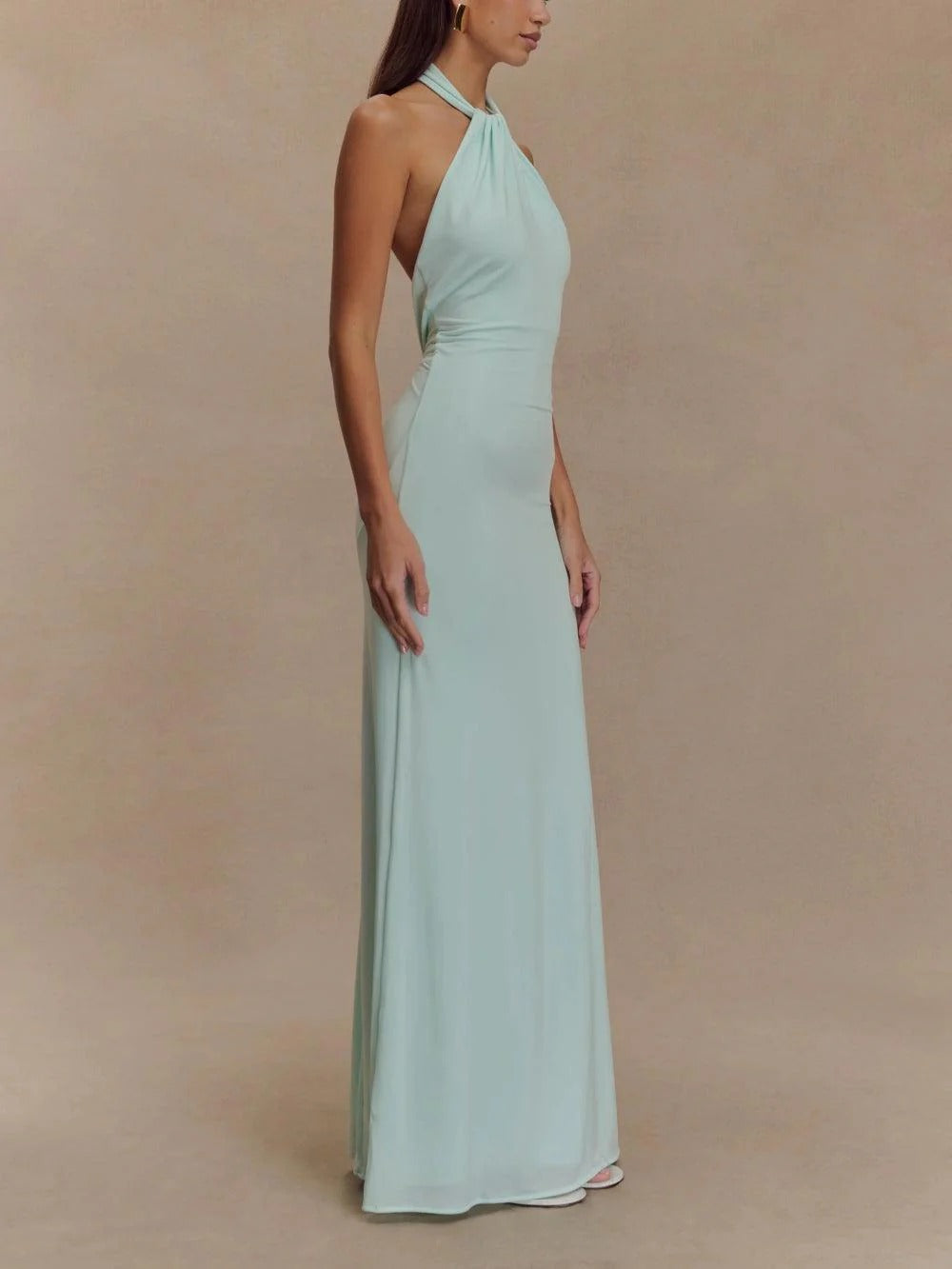 VESTIDO HALTER SATINADO JUDITH