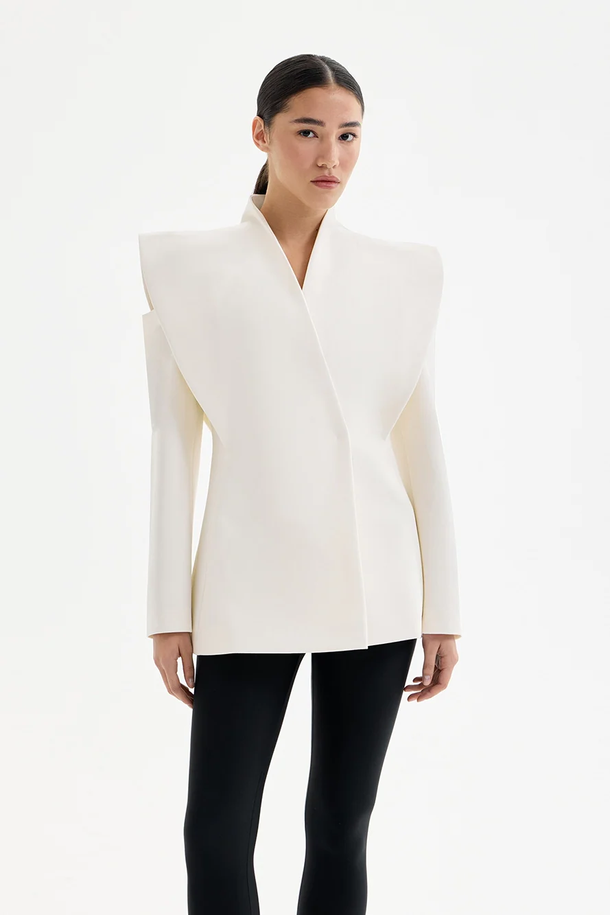 Valeria™ | Blazer con hombros esculturales  – Poder y Elegancia