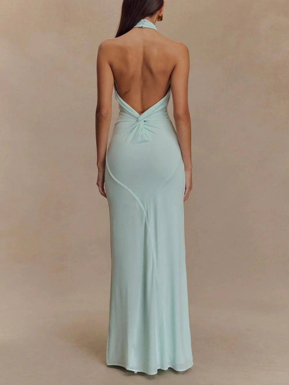 VESTIDO HALTER SATINADO JUDITH