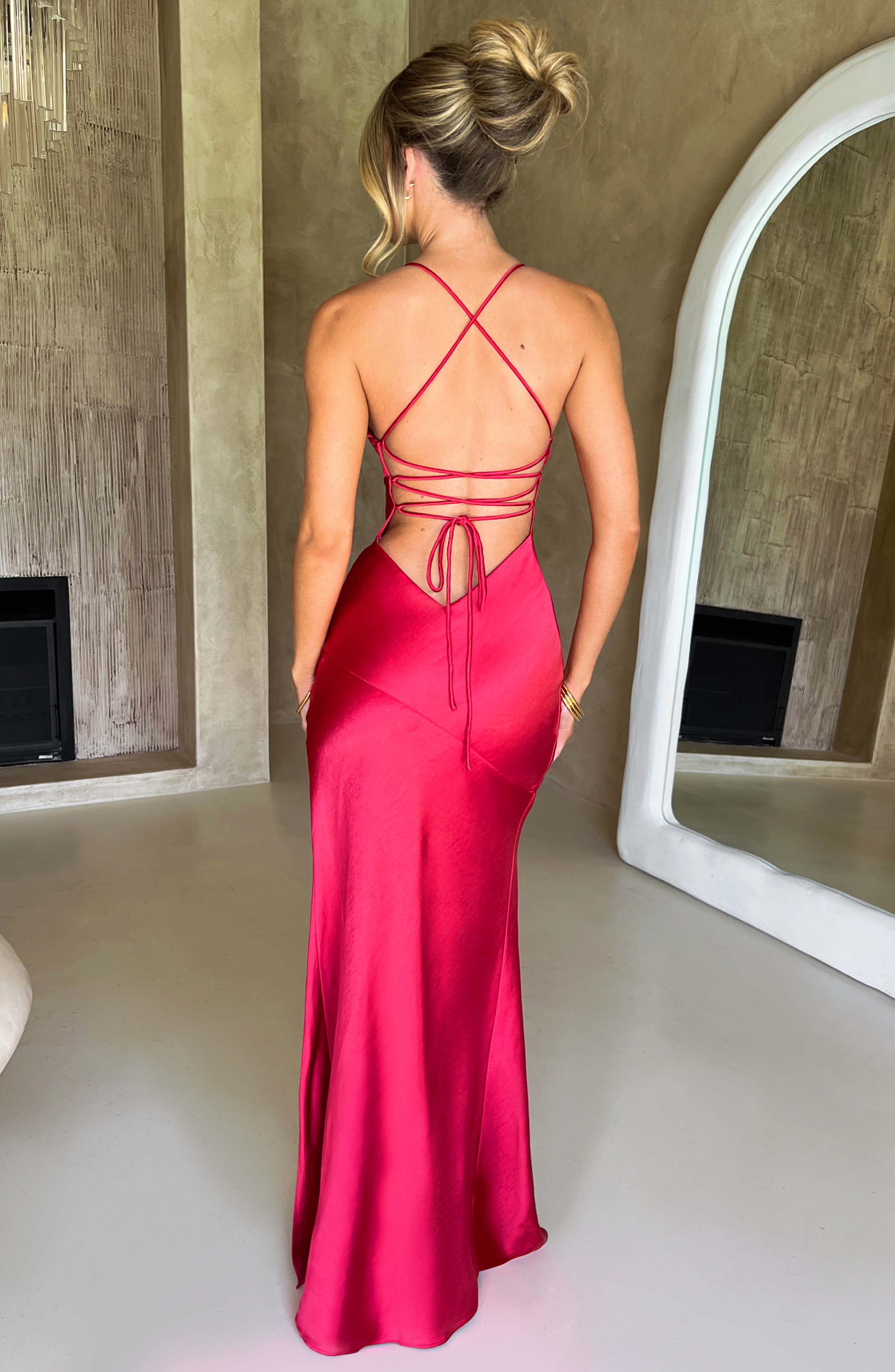 Natalie | Vestido Maxi de Satén