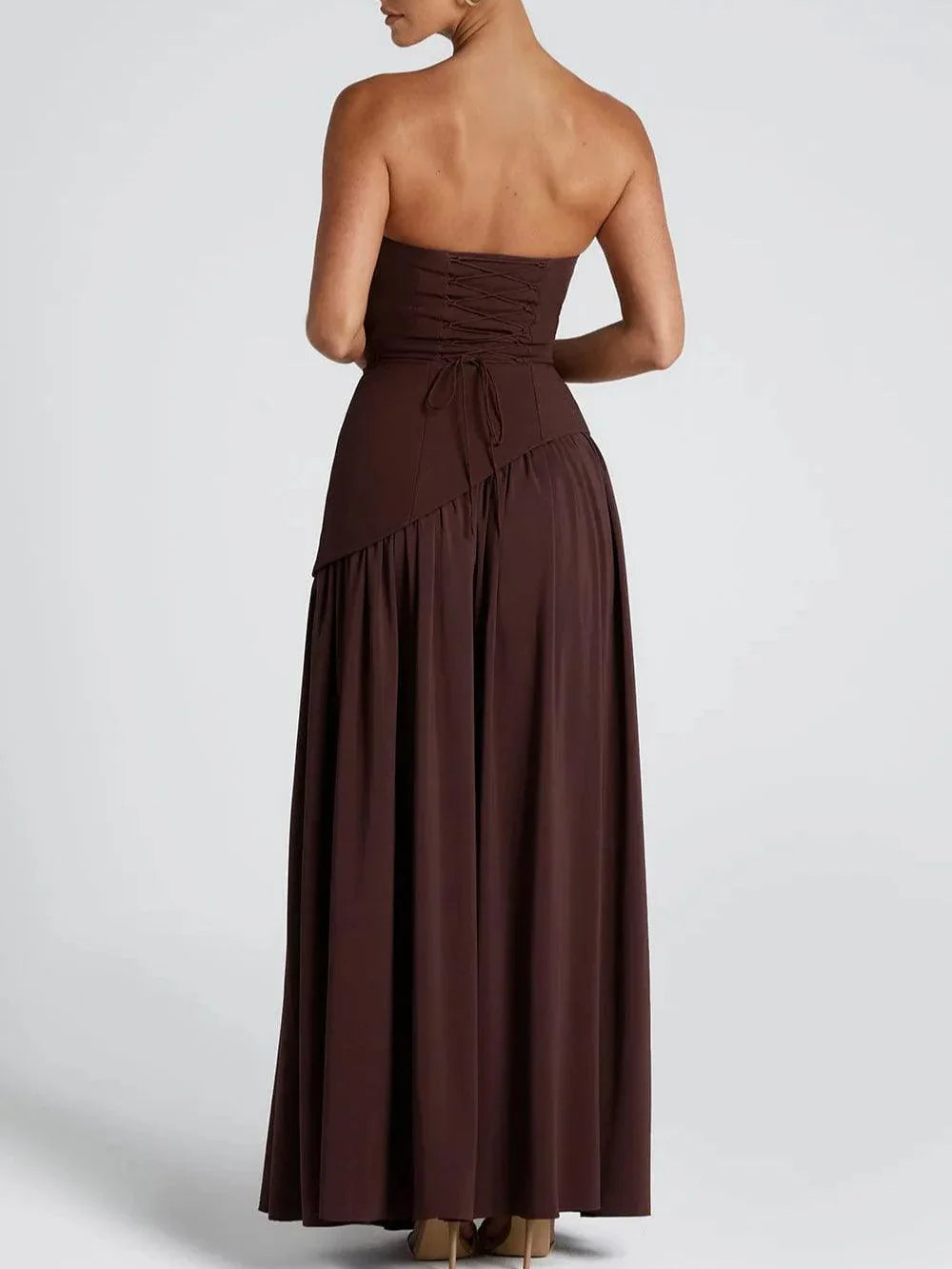 VESTIDO LARGO MOON  SIN TIRANTES
