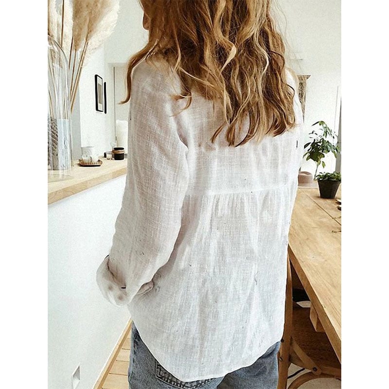 CAMISA DE LINO CON CUELLO – ELEGANCIA LIGERA TODO EL AÑO