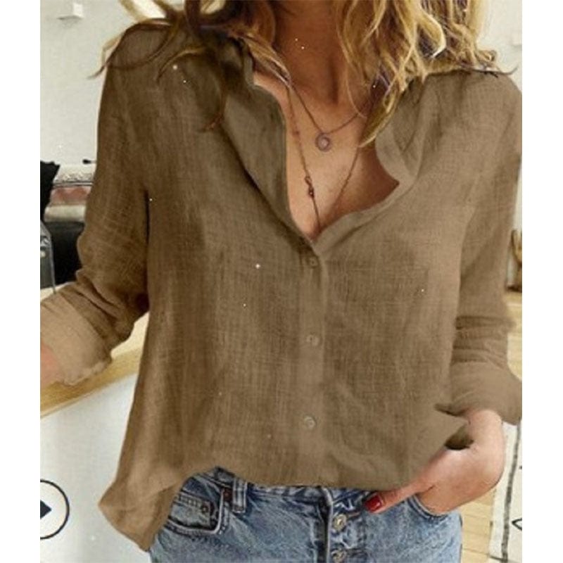 CAMISA DE LINO CON CUELLO – ELEGANCIA LIGERA TODO EL AÑO