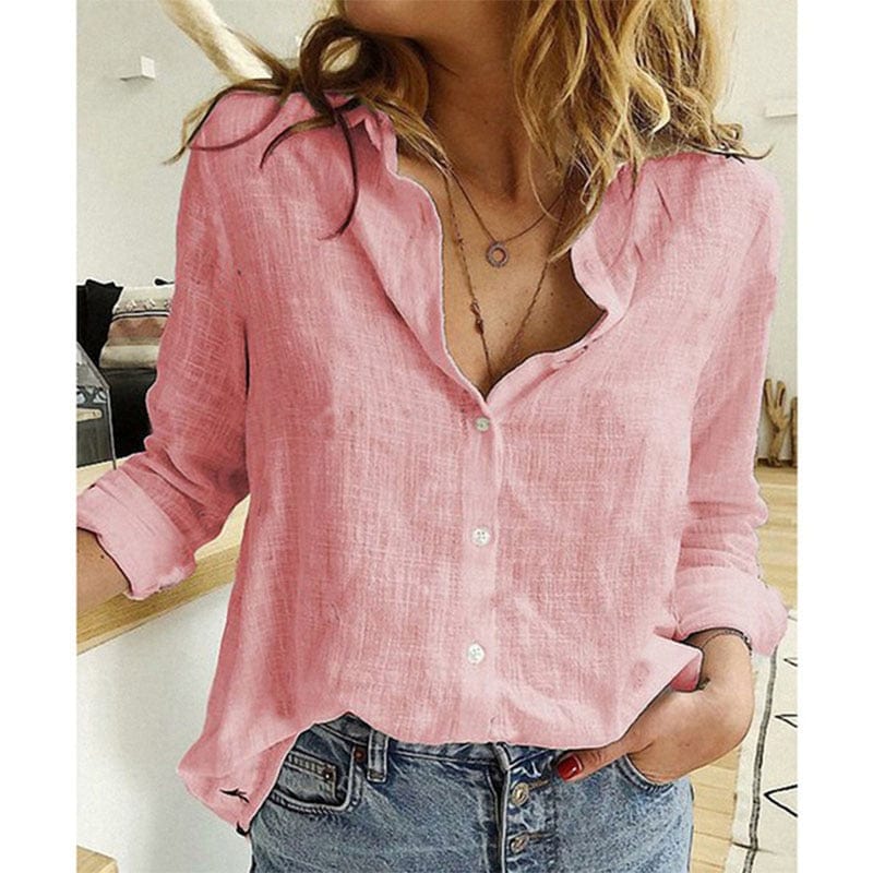 CAMISA DE LINO CON CUELLO – ELEGANCIA LIGERA TODO EL AÑO