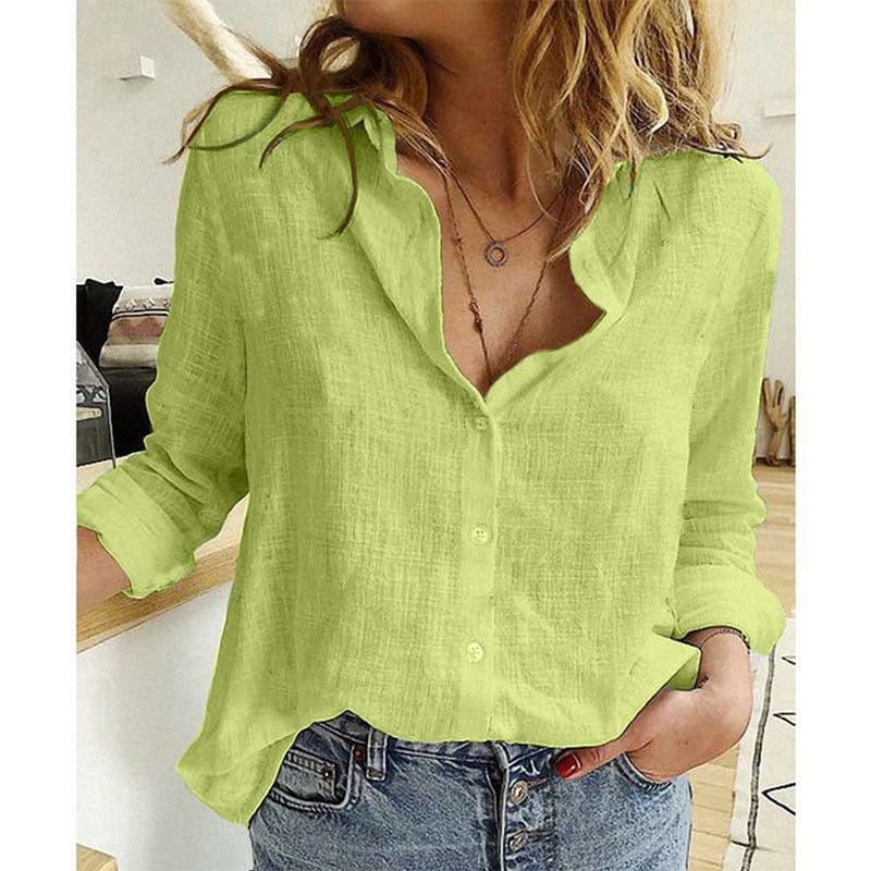CAMISA DE LINO CON CUELLO – ELEGANCIA LIGERA TODO EL AÑO