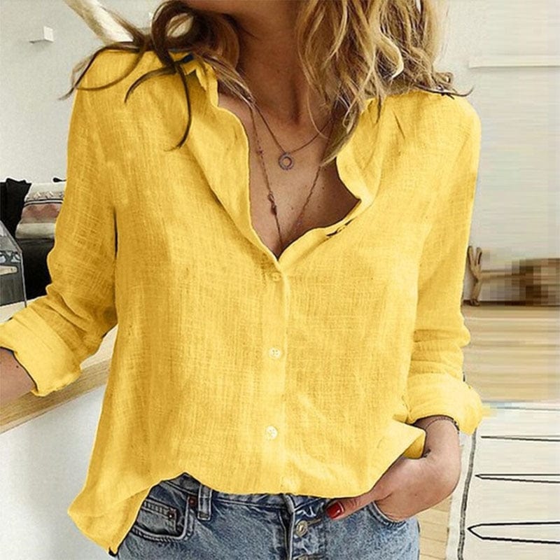 CAMISA DE LINO CON CUELLO – ELEGANCIA LIGERA TODO EL AÑO