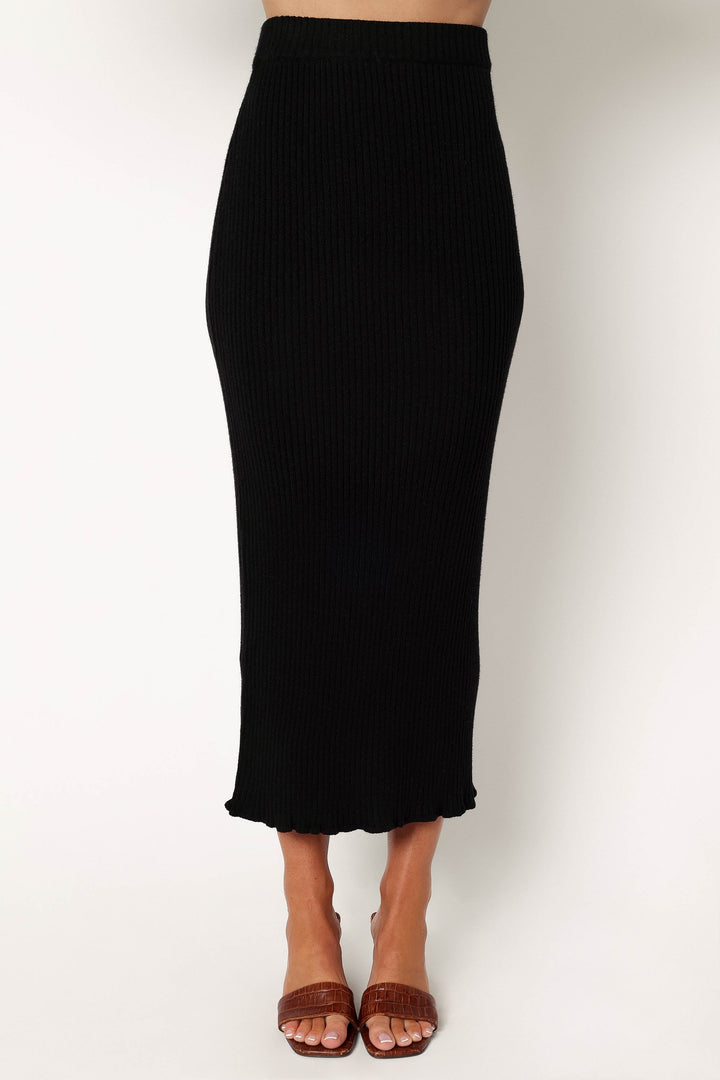 CONJUNTO ELEGANTE DE CUELLO ALTO CON FALDA LARGA PARA MUJER