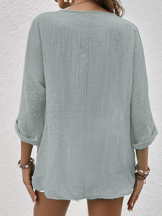 Sarah | Camicia di lino leggera con bottoni