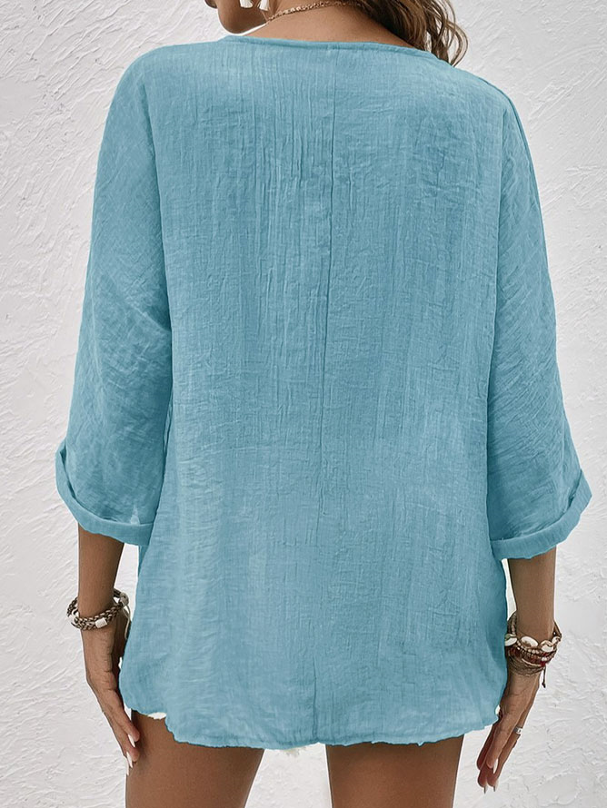Sarah | Camicia di lino leggera con bottoni