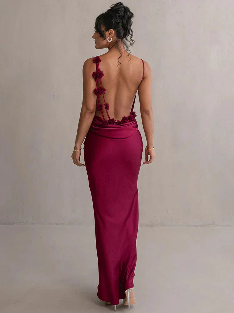 Azalea | Vestido Maxi Sin Mangas y Espalda Descubierta