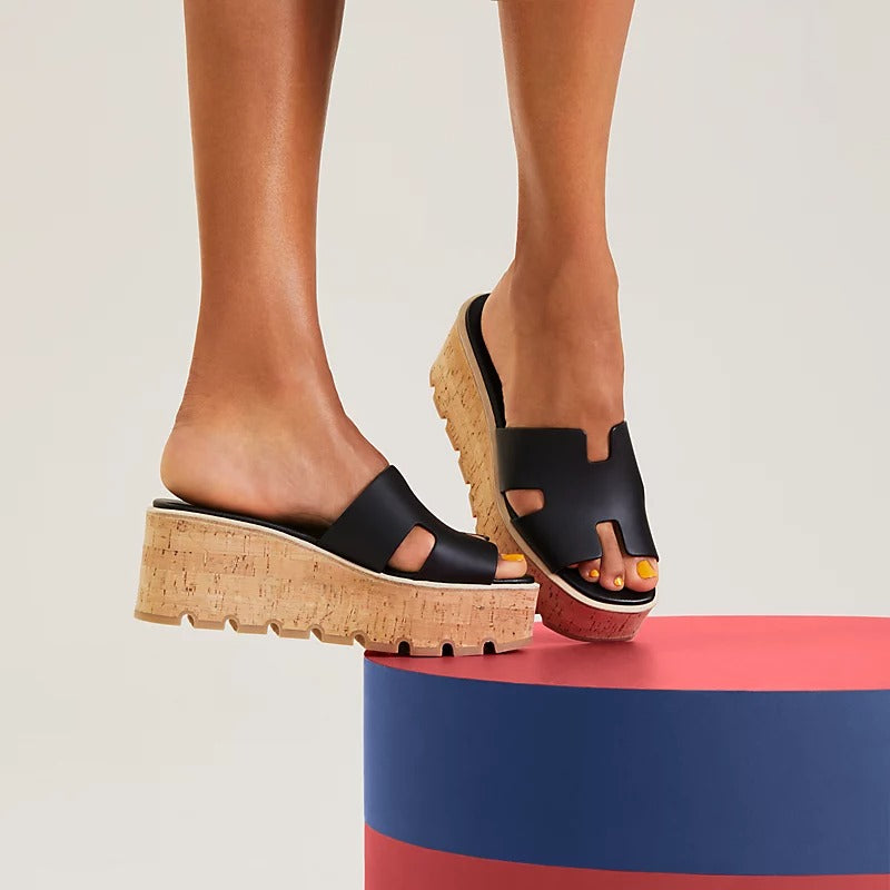 Élysée™ | Sandalias veganas con plataforma de corcho para un look elegante y cómodo